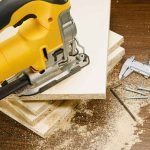 jigsaw, harvesting furniture parts on the workbench