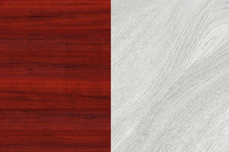 red and white oak